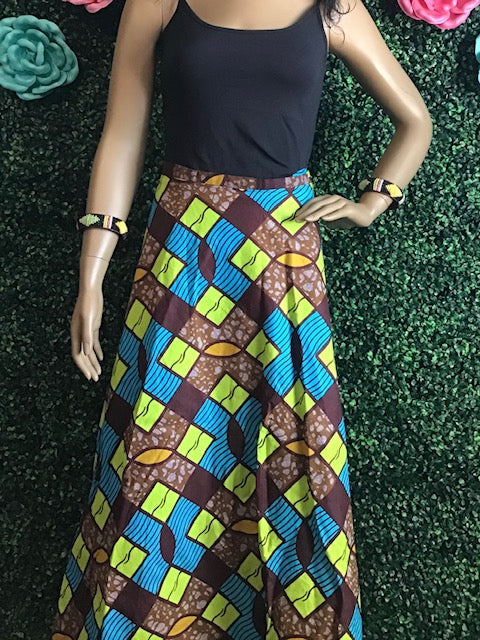 Long African Print Skirts