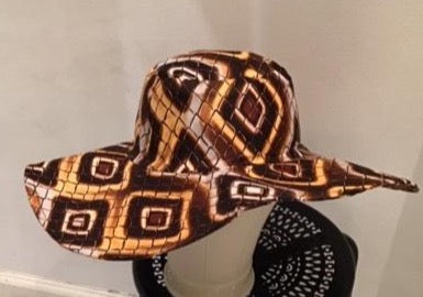 African Print Floppy Hat